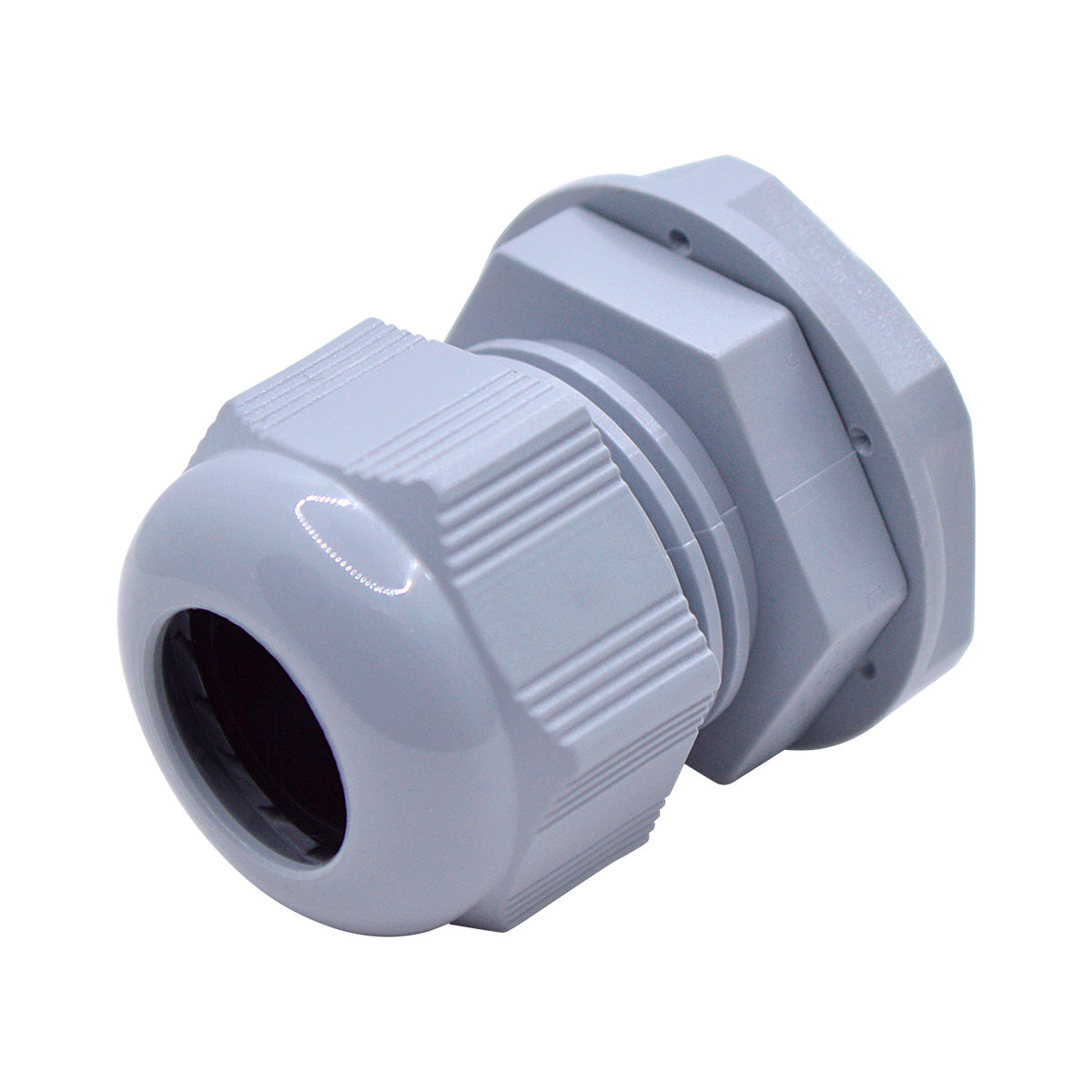 CG-PG16 - CONECTOR GLAND.PG16 14mm (1/2 ) POLIAM.GRS INCLUYE TUERCA, BARRENO 7/8