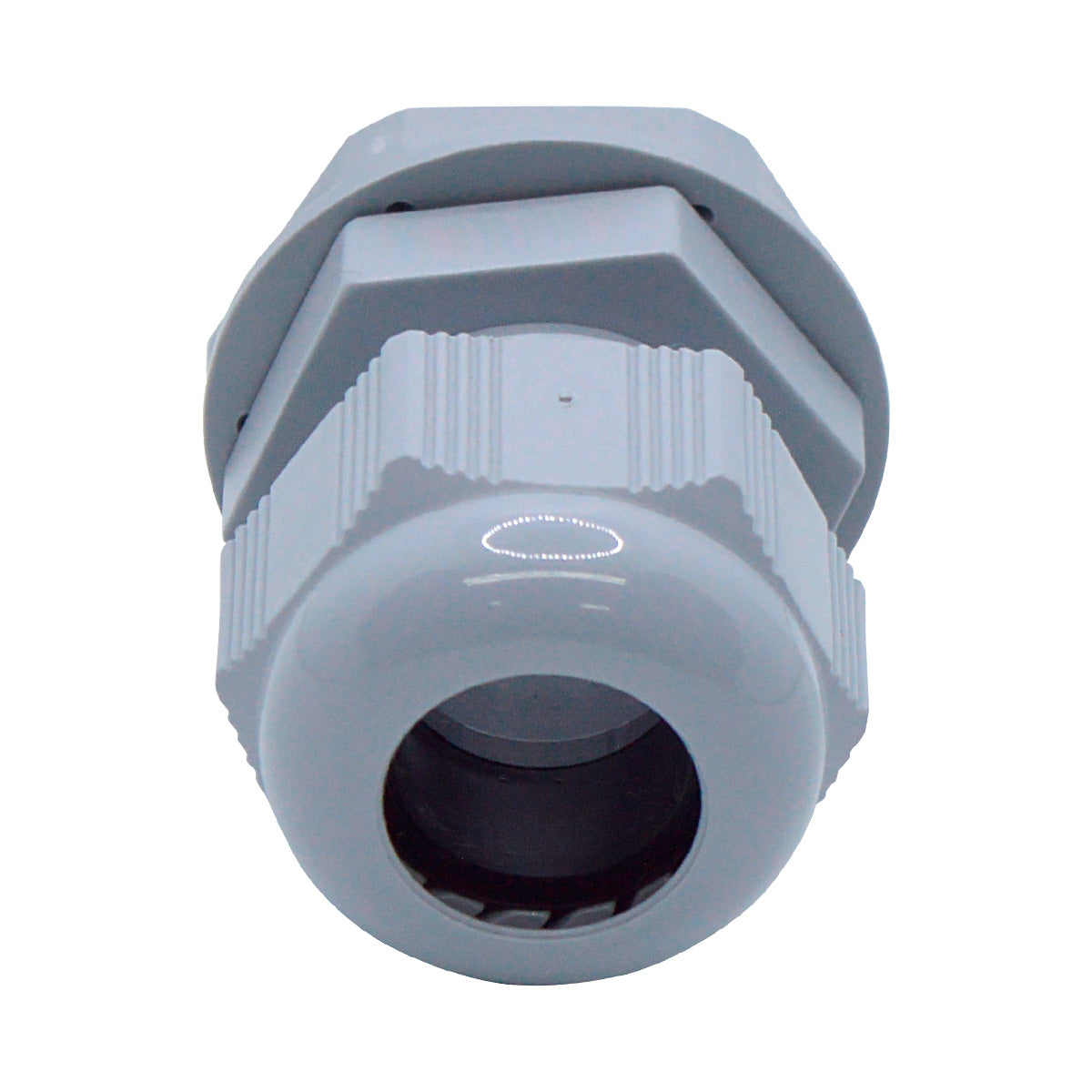 CG-PG16 - CONECTOR GLAND.PG16 14mm (1/2 ) POLIAM.GRS INCLUYE TUERCA, BARRENO 7/8