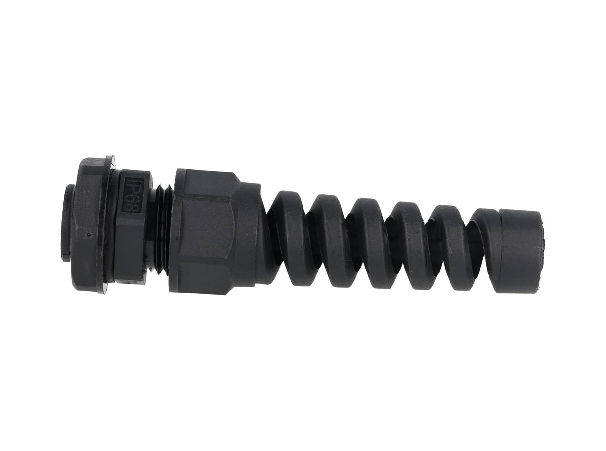 CGE-PG9 — CONECTOR GLAND. NEGRO CON ESPIRAL PG9 INCLUYE TUERCA BARRENO 19/32