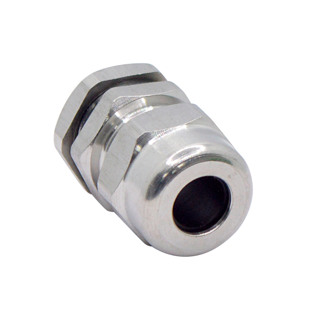 CGSS-PG9 - CONECTOR GLAND. METçLICO PG9, CON CONTRATUERCA, ACERO INOXIDABLE