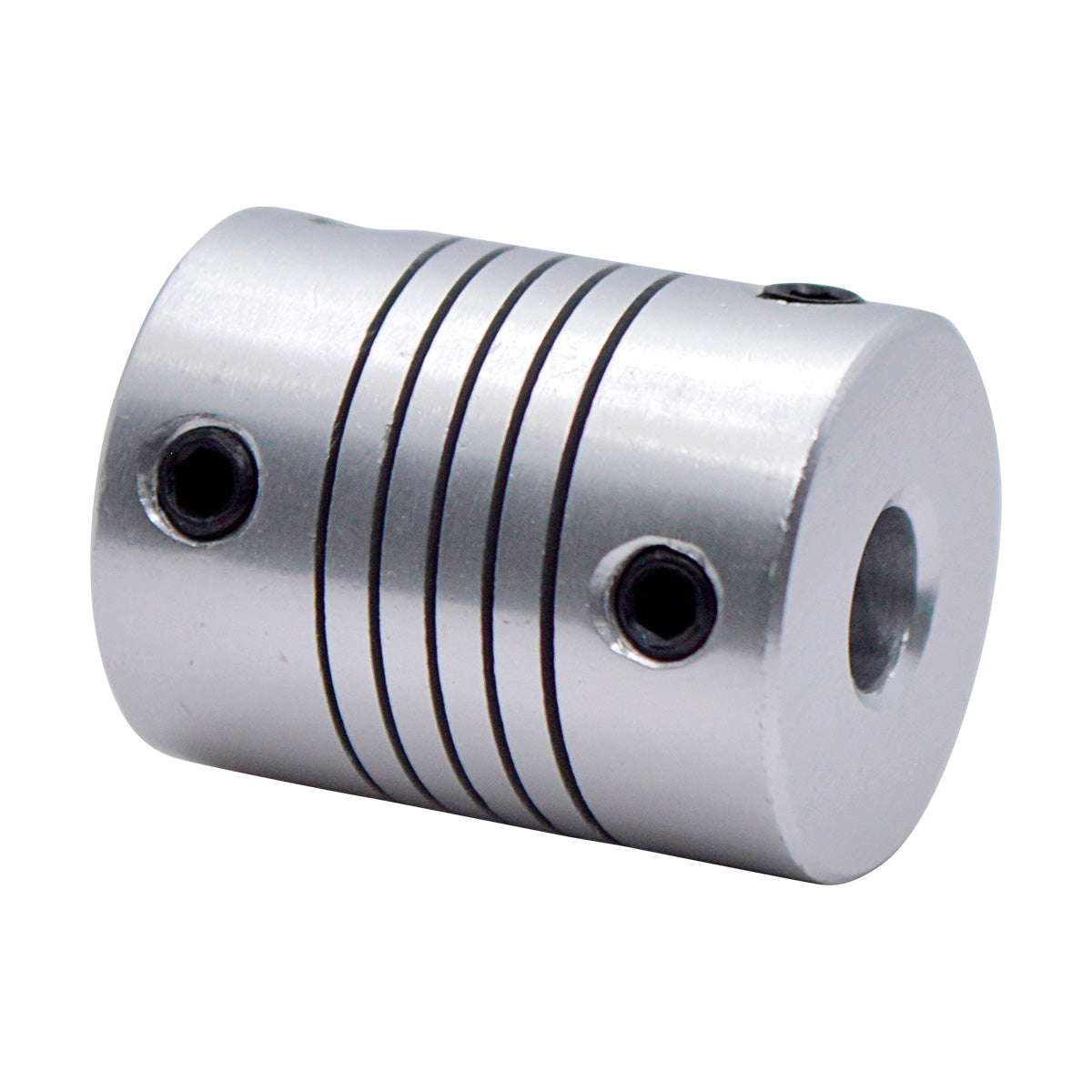 DR-6X6-D19L25 - COPLE FLEXIBLE ALUMINIO D1 6mm, D2 6mm, DEXT 19mm, LONGITUD 25mm, TORQUE 1Nm, VELOCIDAD MAXIMA 19.000RPM