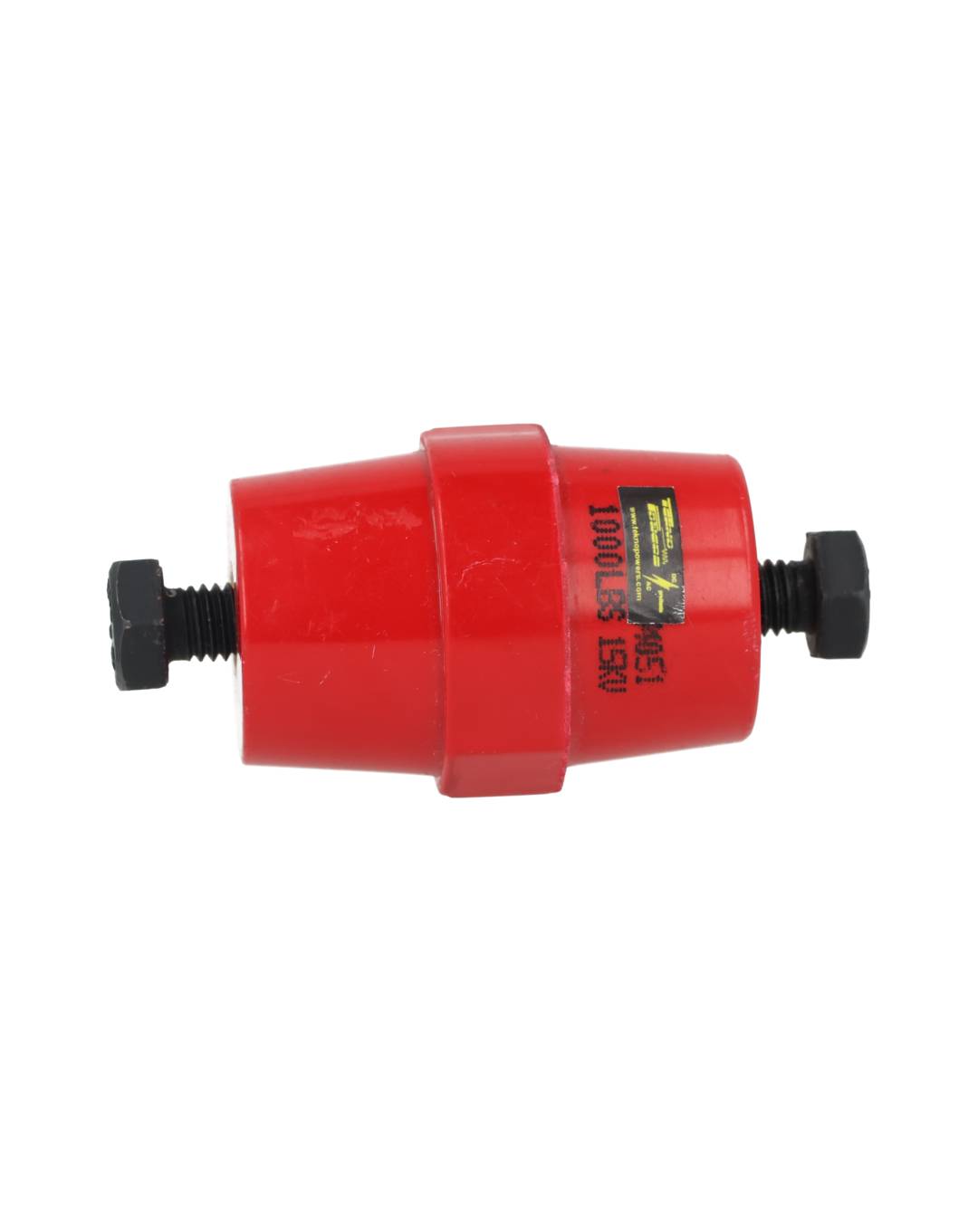 INS-51 — AISLADOR DE RESINA, AWG 51mm, ROSCA M8, CON TORNILLOS 8 X 35 PAVONADOS, AISLAMIENTO 15KV