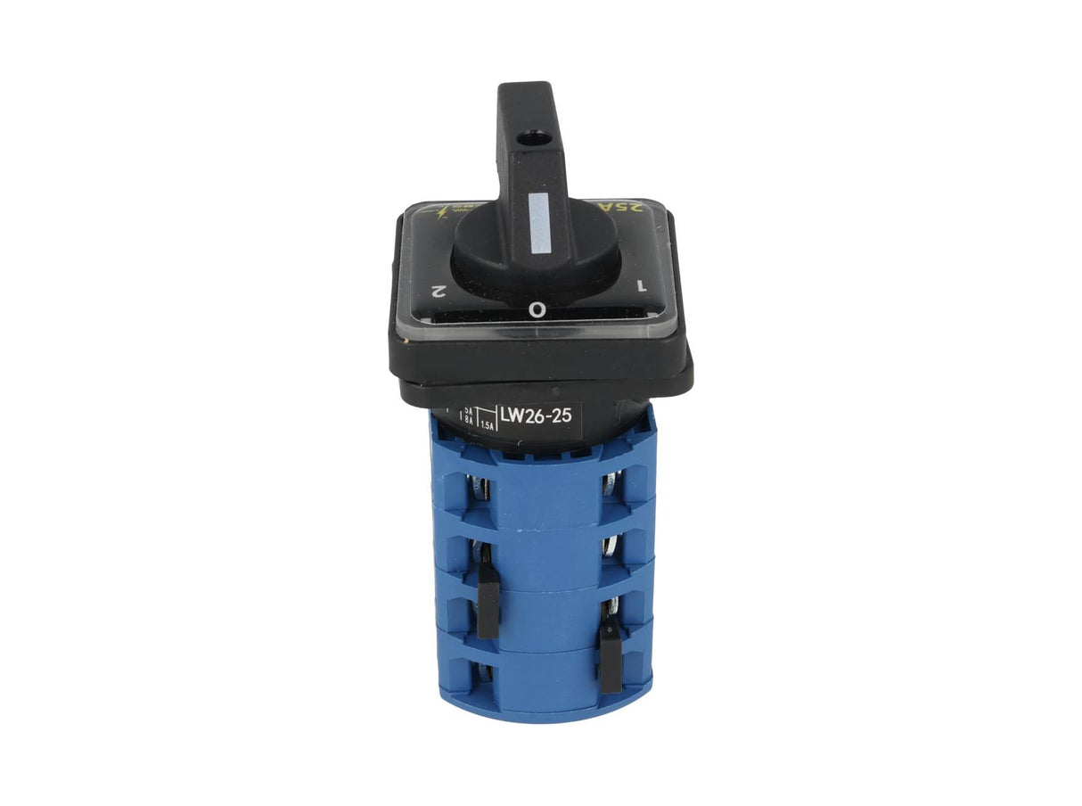 SA25-3-4 - SELECTOR 2 VELOCIDADES 3 POSICIONES (1, 0, 2) 25A48 X48mm, 240/440VCA