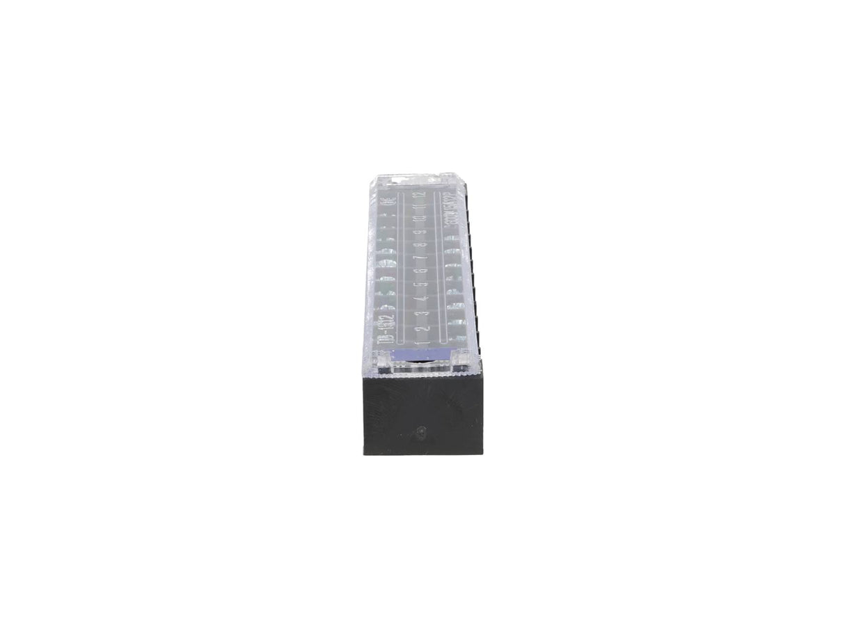 TB-1512 — BLOQUE DE TERMINALES MONTAJE FIJO 15AMP12 POLOS, 600V, CALIBRE 16 AWG, 100¡C,  (A PRUEBA DE FUEGO) 17x124x22mm