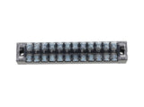 TB-1512 — BLOQUE DE TERMINALES MONTAJE FIJO 15AMP12 POLOS, 600V, CALIBRE 16 AWG, 100¡C,  (A PRUEBA DE FUEGO) 17x124x22mm