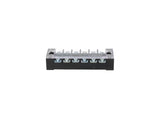 TB-2506 — BLOQUE DE TERMINALES MONTAJE FIJO 25AMP6 POLOS, 600V, CALIBRE 14 AWG,  100¡C,  (A PRUEBA DE FUEGO) 19x91x30mm