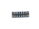TB-2506 — BLOQUE DE TERMINALES MONTAJE FIJO 25AMP6 POLOS, 600V, CALIBRE 14 AWG,  100¡C,  (A PRUEBA DE FUEGO) 19x91x30mm
