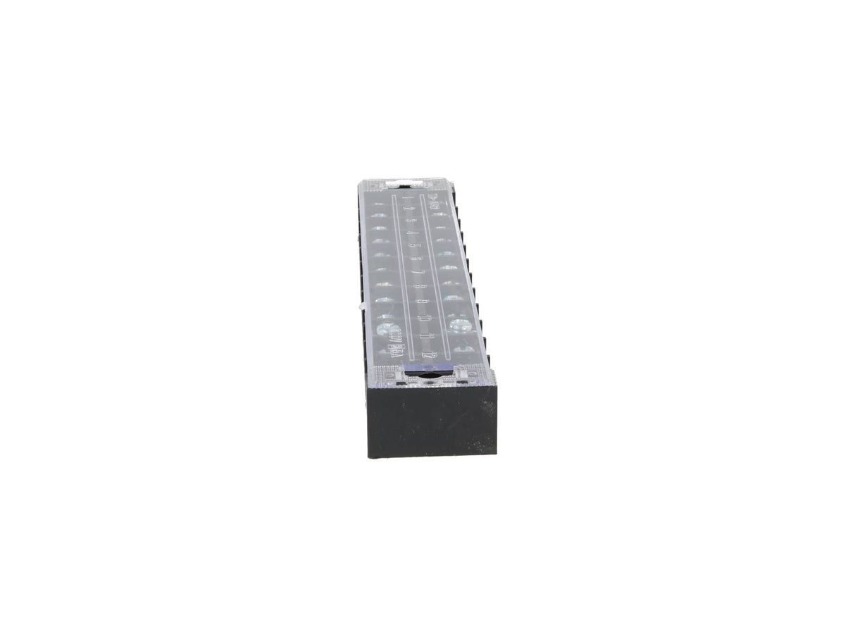 TB-2512 — BLOQUE DE TERMINALES MONTAJE FIJO 25AMP12 POLOS, 600V, CALIBRE 14 AWG, 100¡C (A PRUEBA DE FUEGO) , 19x162x30mm