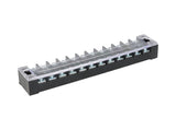 TB-3512 — BLOQUE DE TERMINALES MONTAJE FIJO 35AMP12 POLOS, 600V, CALIBRE 14 AWG, 100¡C (A PRUEBA DE FUEGO) , 20x162x30mm
