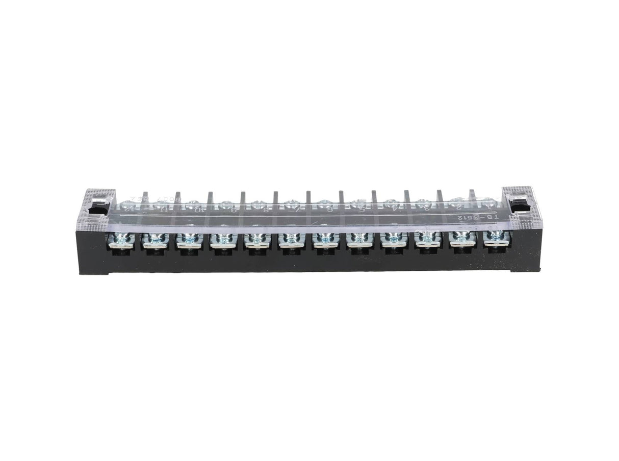 TB-3512 — BLOQUE DE TERMINALES MONTAJE FIJO 35AMP12 POLOS, 600V, CALIBRE 14 AWG, 100¡C (A PRUEBA DE FUEGO) , 20x162x30mm