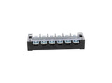 TB-4506 — BLOQUE DE TERMINALES MONTAJE FIJO 45 AMP6 POLOS, 600V, CALIBRE 12 AWG, 100¡C (A PRUEBA DE FUEGO) ,  24x120x38mm