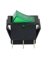 TP-321-2T-G — INTERRUPTOR 2P2T VERDE ON-OFF-ON, 6 TERMINALES