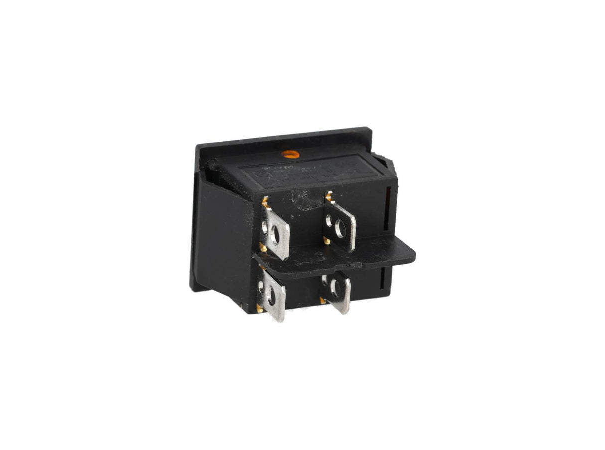 TP-321-YL — INTERRUPTOR ILUMINADO AMARILLO 2P1T, 16/20A, 110/220VCA, 30X22mm, 4 TERMINALES