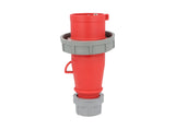 TP-CIP-3PT16LT — CONECTOR INDEPENDIENTE MACHO PARA EXT. CON CANDADO3P+T 16A, 415VCA (PARA HEMBRAS #TP-CIS-3PT16HET/ TP-CIS-3PT16ST)