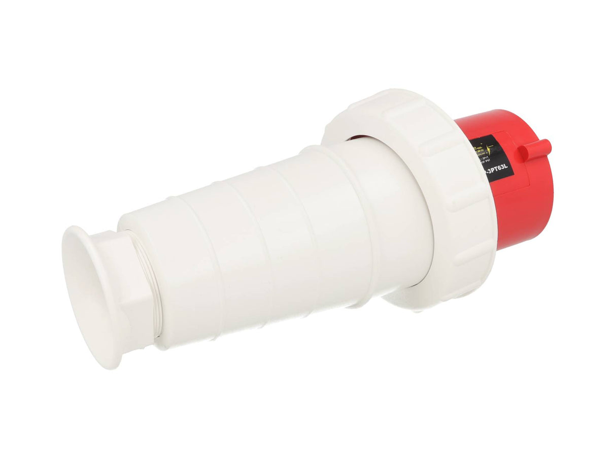 TP-CIP-3PT63L — CONECTOR INDEPENDIENTE MACHO PARA EXT. CON CANDADO3P+T, 63A, 415VCA,  (PARA HEMBRA #TP-CIS-3PT63S/ TP-CIS-3PT63E/ TP-CIS-3PT63H)