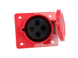 TP-CIS-3PT32E — CONECTOR IND HEMBRA PARA GABINETE 3P+T 32A415VCA, (PARA MACHO #TP-CIP-3PT32)