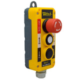 TP-COBE-2B — ESTACION COLGANTE DE BOTONES 2NA + 1NC, PULSADOR DE EMERGENCIA, 10 (6) A/400V, 1 BLANCO, 1 NEGRO, 10A / 660VAC *NO SON A PRUEBA DE EXPLOSION*