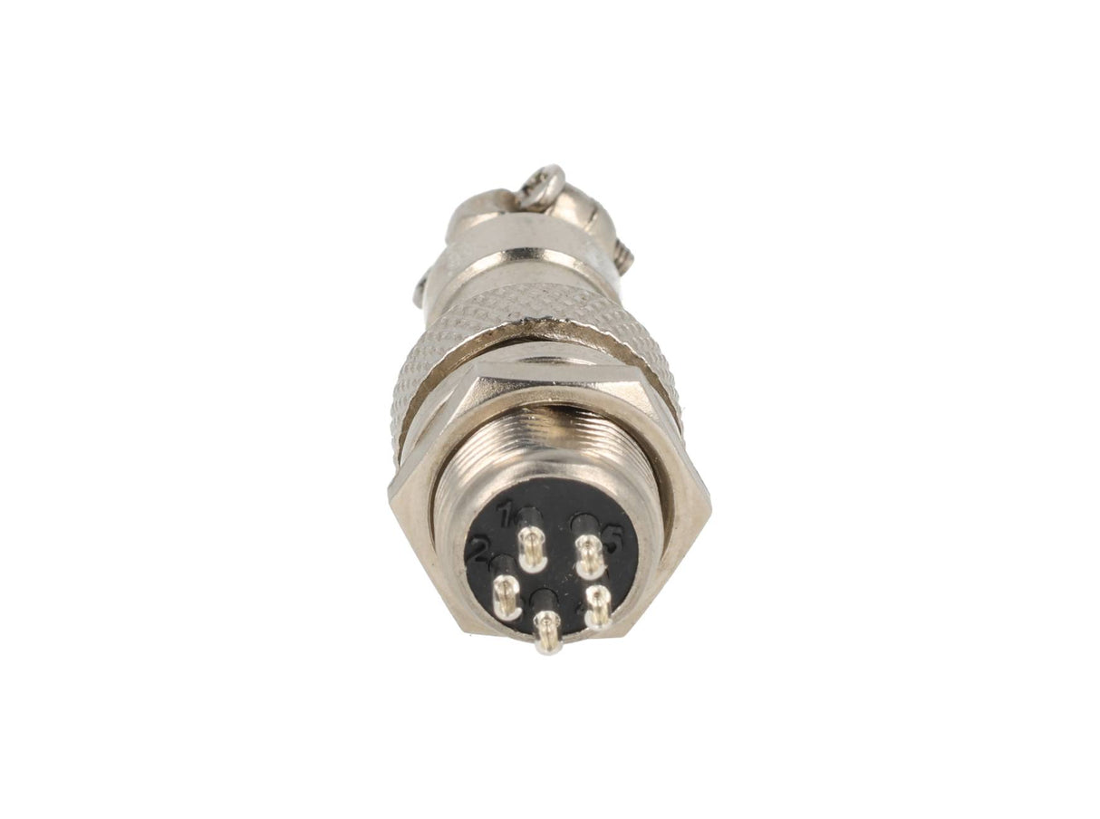 TP-GX12-5P — CONECTORES (PAR) GX12 5 PIN MACHO/HEMBRAPARA PANEL Y EXTENSION 5A/125VCA, 12mm