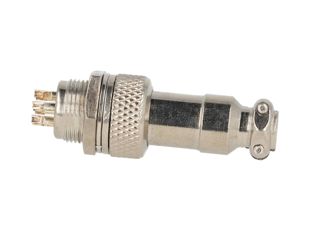TP-GX12-7P — CONECTORES (PAR) GX12 7 PIN MACHO/HEMBRAPARA PANEL Y EXTENSION 4A/125VCA, 12mm
