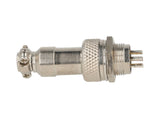 TP-GX12-7P — CONECTORES (PAR) GX12 7 PIN MACHO/HEMBRAPARA PANEL Y EXTENSION 4A/125VCA, 12mm