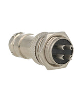 TP-GX16-4P — CONECTORES (PAR) GX16 4 PIN MACHO/HEMBRAPARA PANEL Y EXTENCION 5A/125VCA 16mm