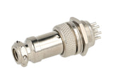 TP-GX16-8P — CONECTORES (PAR) GX16 8 PIN MACHO/HEMBRAPARA PANEL Y EXTENSION 4A/125VCA 16mm