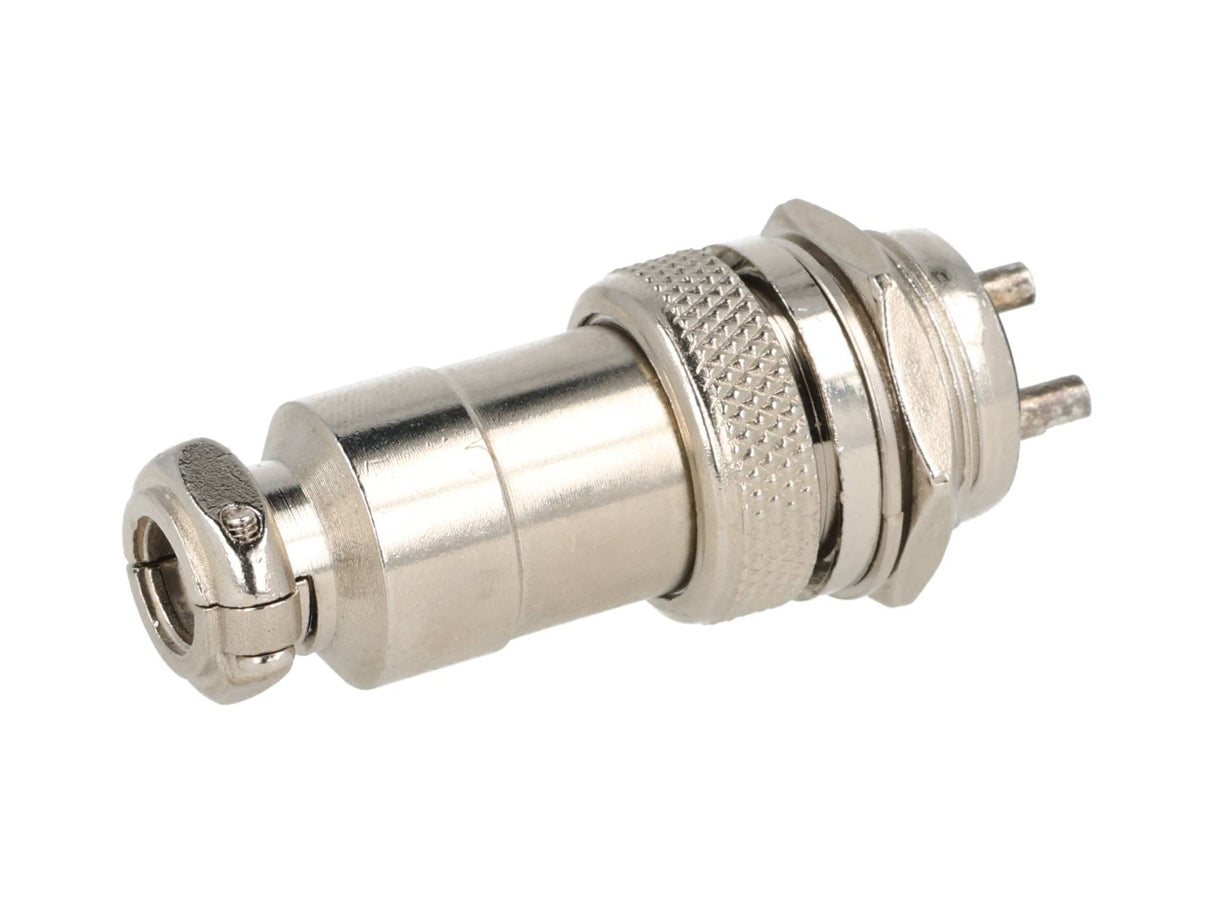 TP-GX20-2P — CONECTORES (PAR) GX20 2 PIN MACHO/HEMBRAPARA PANEL Y EXTENSION 7A/125VCA, 20mm