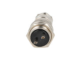 TP-GX20-2P — CONECTORES (PAR) GX20 2 PIN MACHO/HEMBRAPARA PANEL Y EXTENSION 7A/125VCA, 20mm