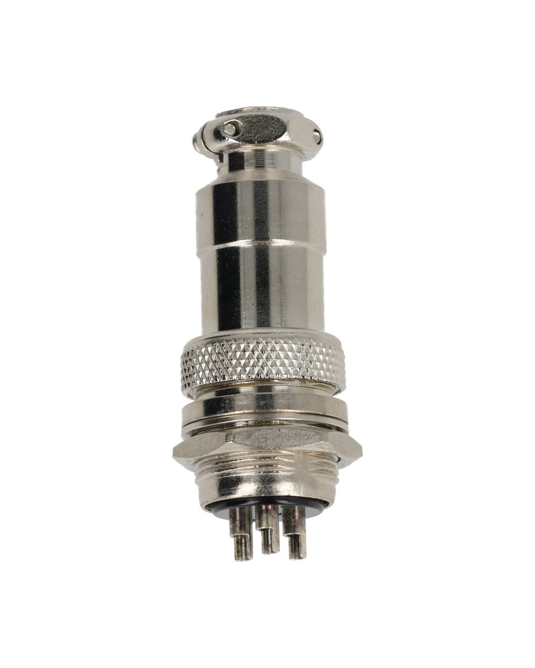 TP-GX20-3P — CONECTORES (PAR) GX20 3 PIN MACHO/HEMBRAPARA PANEL Y EXTENSION 7A/125VCA, 20mm