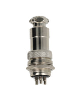 TP-GX20-3P — CONECTORES (PAR) GX20 3 PIN MACHO/HEMBRAPARA PANEL Y EXTENSION 7A/125VCA, 20mm
