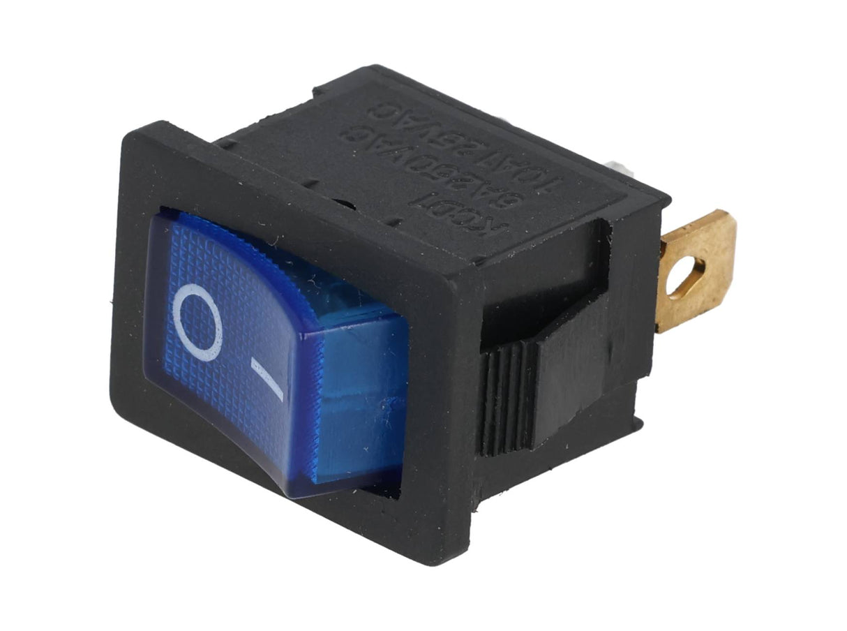 TP-KCD-BL — SWITCH ILUMINADO AZUL 1P 1T, 6A/250VCA10A/125VCA, 12.5X18mm 4 TERMINALES, CICLOS: 10, 000