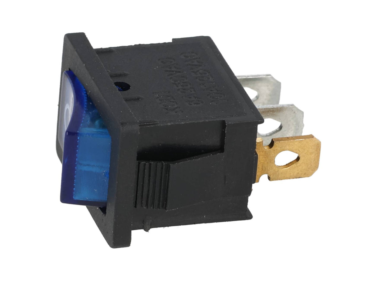 TP-KCD-BL — SWITCH ILUMINADO AZUL 1P 1T, 6A/250VCA10A/125VCA, 12.5X18mm 4 TERMINALES, CICLOS: 10, 000