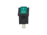 TP-KCD-GL — SWITCH ILUMINADO VERDE 1P 1T, 6A/250VCA, 10A/125VCA, 12.5X18mm 4 TERMINALES CICLOS: 10, 000