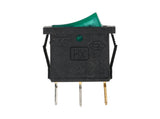 TP-KCD-GL — SWITCH ILUMINADO VERDE 1P 1T, 6A/250VCA, 10A/125VCA, 12.5X18mm 4 TERMINALES CICLOS: 10, 000