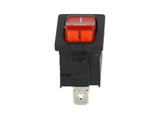 TP-KCD-RL — SWITCH ILUMINADO ROJO 1P1T 10A/250VCA12.5X18mm 3 TERMINALES, CICLOS :10, 000
