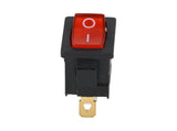 TP-KCD-RL — SWITCH ILUMINADO ROJO 1P1T 10A/250VCA12.5X18mm 3 TERMINALES, CICLOS :10, 000