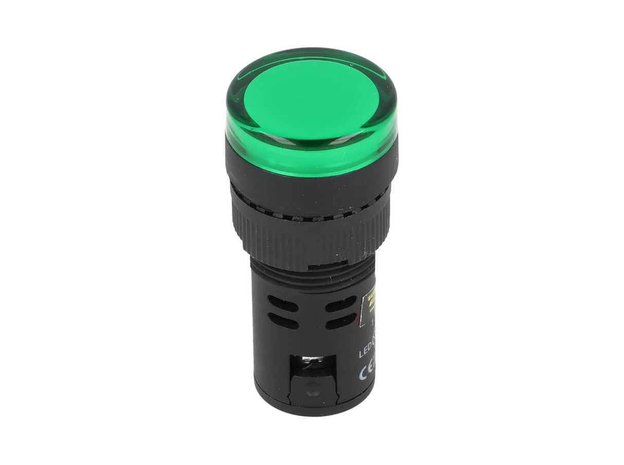 TP-LI16-G — LAMPARA PILOTO LED VERDE 16mm 220VCA*NO SON A PRUEBA DE EXPLOSION*