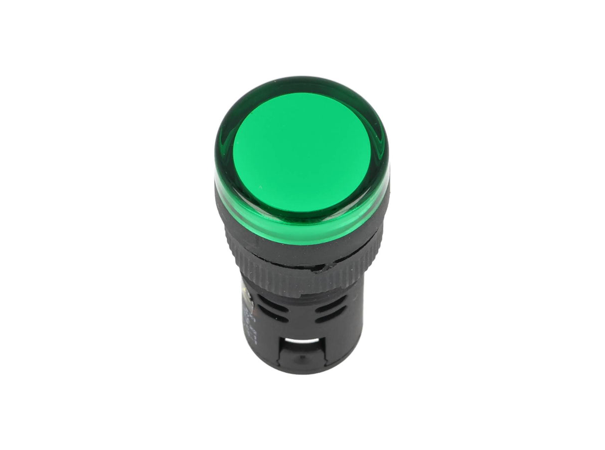 TP-LI16-G — LAMPARA PILOTO LED VERDE 16mm 220VCA*NO SON A PRUEBA DE EXPLOSION*