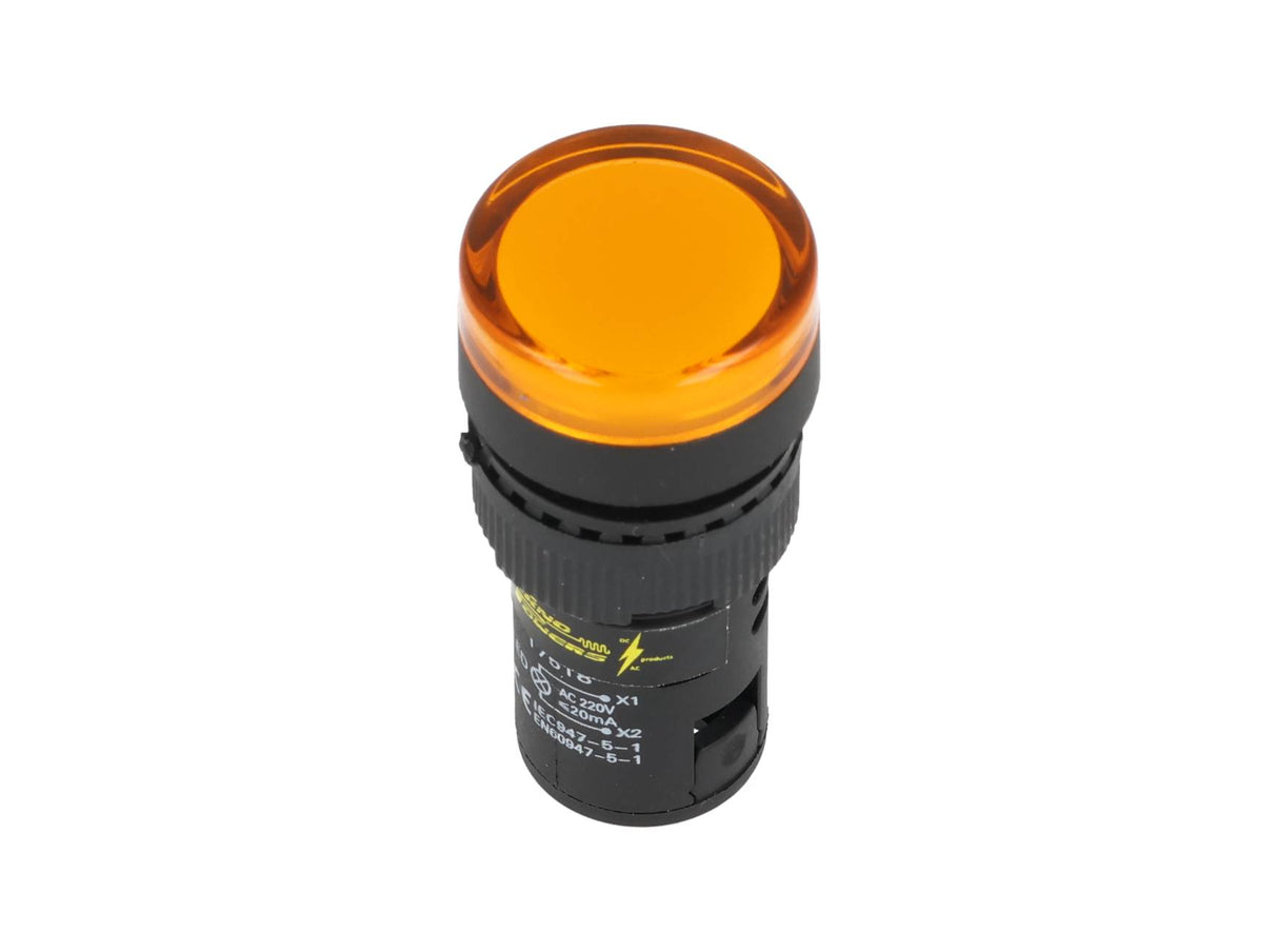 TP-LI16-Y — LAMPARA PILOTO LED AMARILLO 16mm 220VCA*NO SON A PRUEBA DE EXPLOSION*