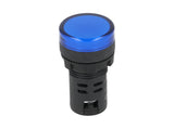 TP-LI22-B24 — LAMPARA PILOTO LED AZUL 22mm 24VCA/VCD PLASTICO *NO SON A PRUEBA DE EXPLOSION*