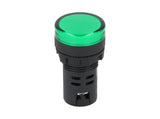TP-LI22-G24 — LAMPARA PILOTO LED VERDE 22mm 24VCDE VCAPLASTICO *NO SON A PRUEBA DE EXPLOSION*