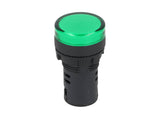 TP-LI22-G24 — LAMPARA PILOTO LED VERDE 22mm 24VCDE VCAPLASTICO *NO SON A PRUEBA DE EXPLOSION*
