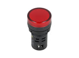 TP-LI22-R24 — LAMPARA PILOTO LED ROJO 22mm 24VCDE VCA PLASTICO *NO SON A PRUEBA DE EXPLOSION*
