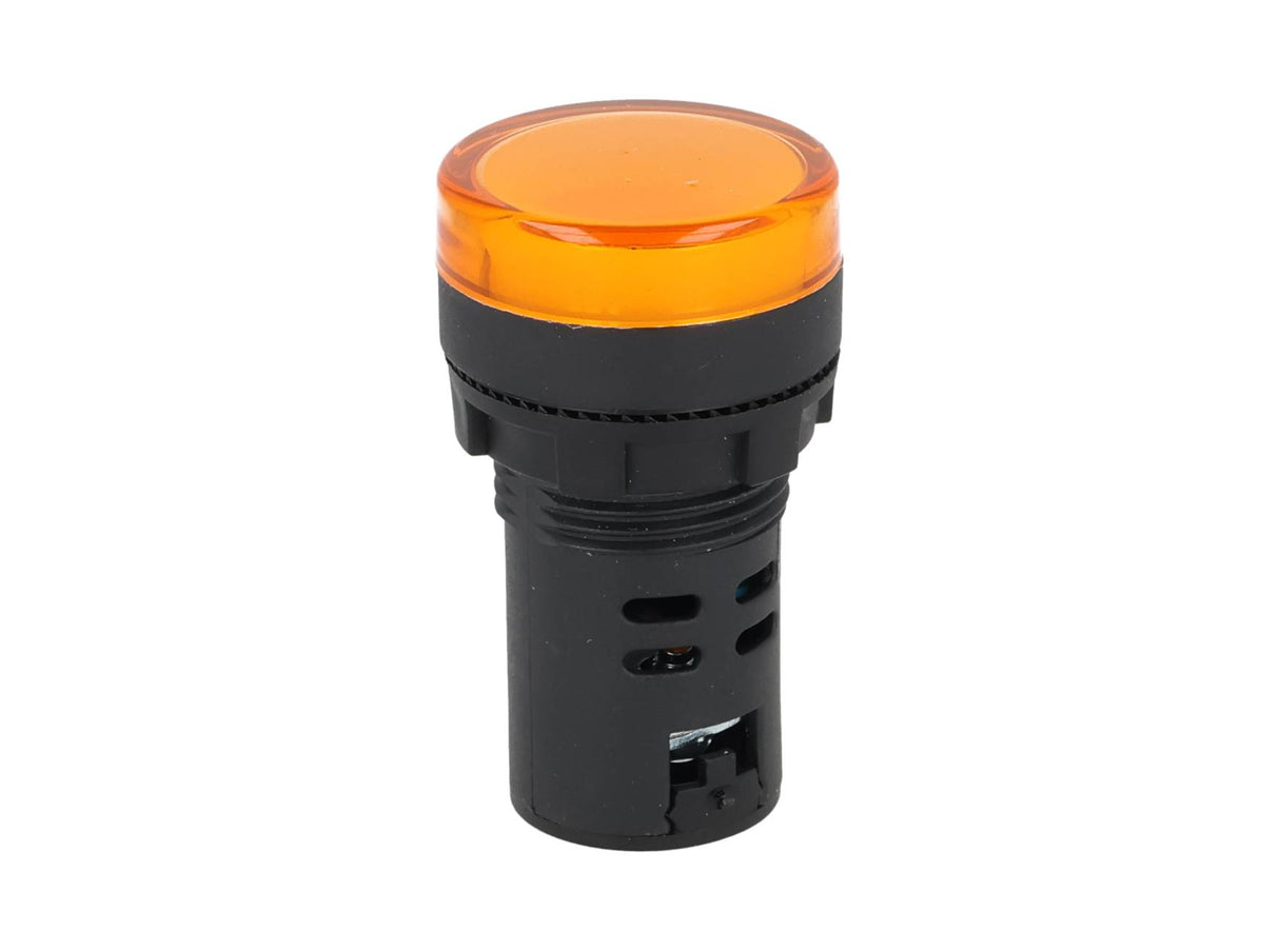 TP-LI22-Y24 — LAMPARA PILOTO LED AMARILLO 22mm 24VCDE VCA PLASTICO *NO SON A PRUEBA DE EXPLOSION*