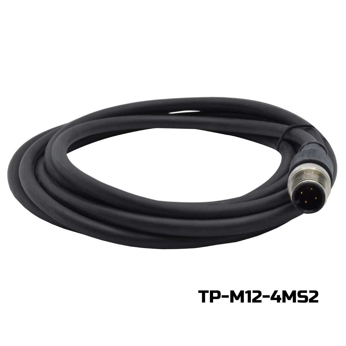 TP-M12-4MS2  Ñ  CONECTOR M12 PARA SENSOR DE 4 PINES MACHO RECTO 2 METROS