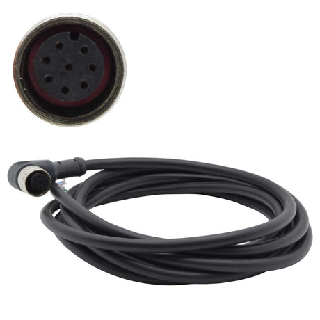 TP-M12-8FA2 Ñ CONECTOR M12, 8PIN HEMBRA,ANGULO 2 MTS.