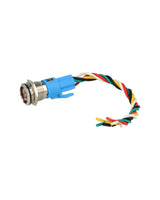 TP-ML16-PR24 — INTERRUPTOR METALICO 16MM 12-24V ENCLAVA DO C/ SIMBOLO ILUMINADO Y CONECTOR
