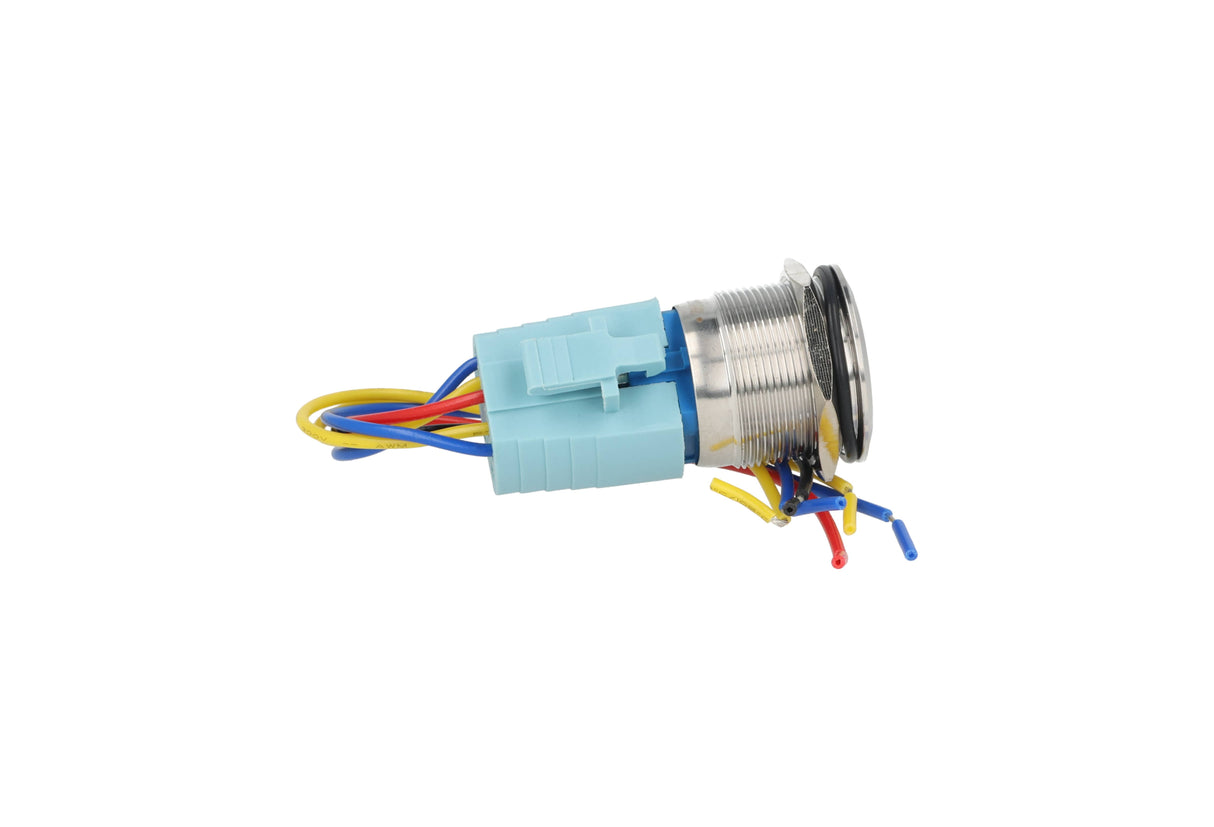 TP-ML25-PR110 — INTERRUPTOR METALICO 25mm 110V ON-OFF2P2T (SIMBOLO POWER)