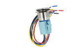 TP-ML25-PR110 — INTERRUPTOR METALICO 25mm 110V ON-OFF2P2T (SIMBOLO POWER)
