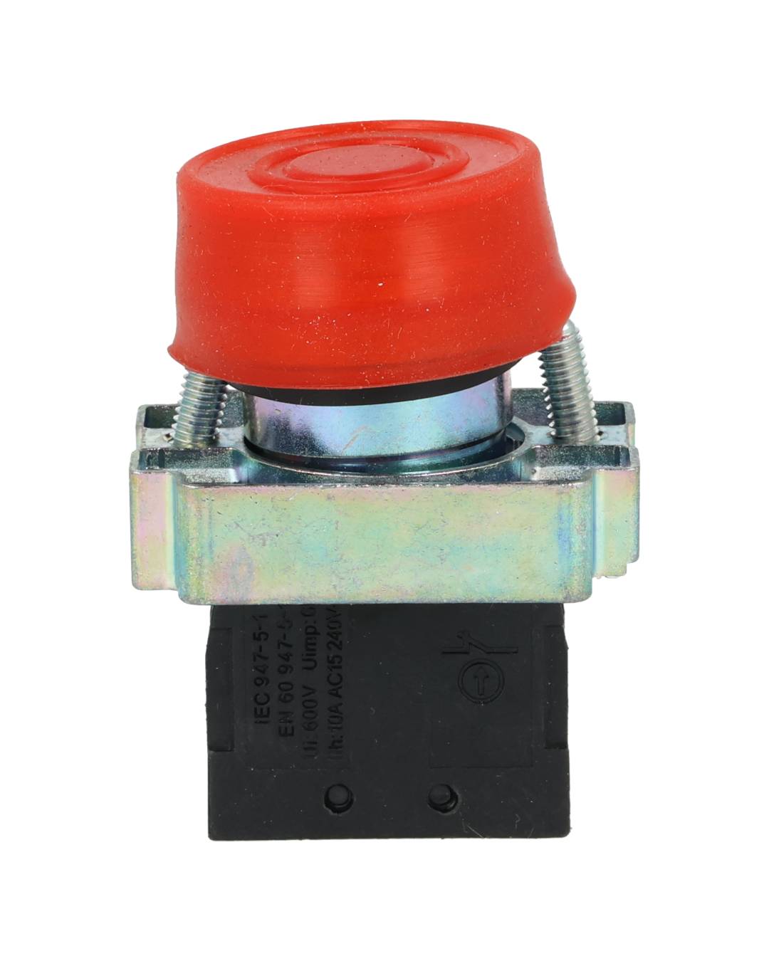 TP-P22SS-R — PULSADOR CON CAPUCHON ROJO*NO SON A PRUEBA DE EXPLOSION*